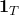 \mathbf{1}_{T}