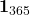 \mathbf{1}_{365}